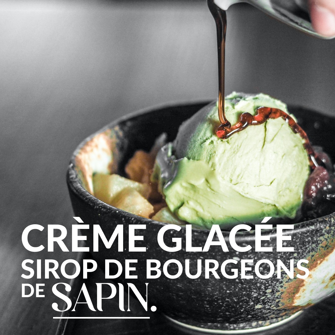 Crème glacée au sirop de sapin