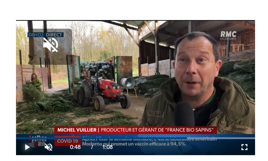 Reportage BFM TV / RMC "La vente de sapin autorisée"